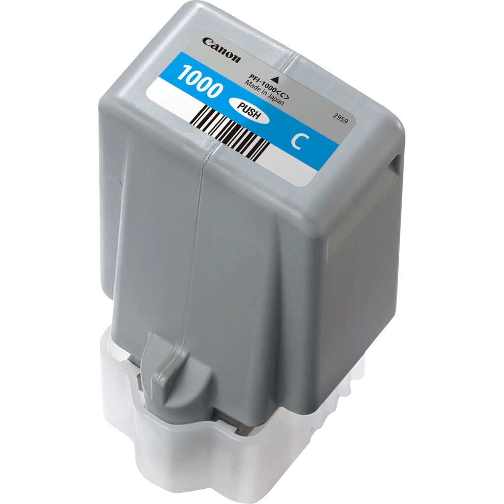 Tintenpatrone Canon PFI-1000 / 0547C001 Cyan, 5.025 Seiten
