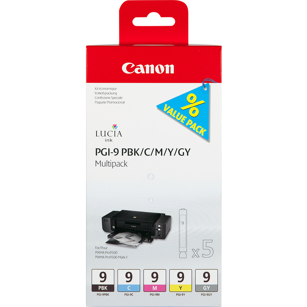 Multipack Tintenpatronen Canon 1034B013, 5 Patronen