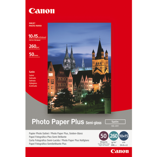 Fotopapier Canon SG-201 / 1686B015, 10x15, 50 Blatt
