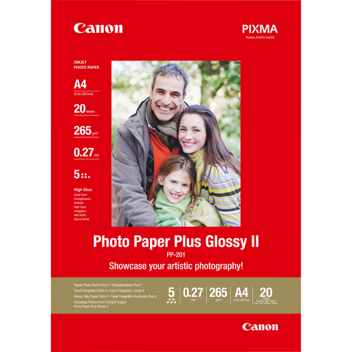 Canon PP-201 / 2311B019 photo paper, A4, 20 sheets