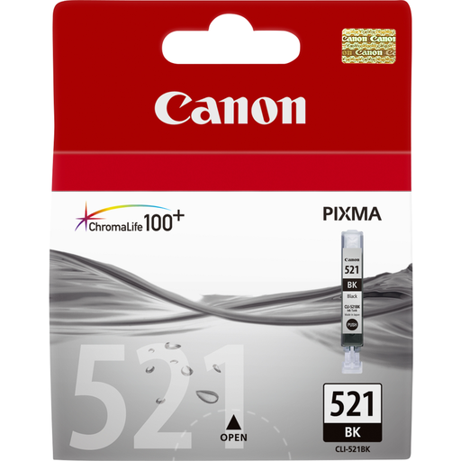 Tintenpatrone Canon CLI-521BK / 2933B001 Fotoschwarz, 2.370 Seiten