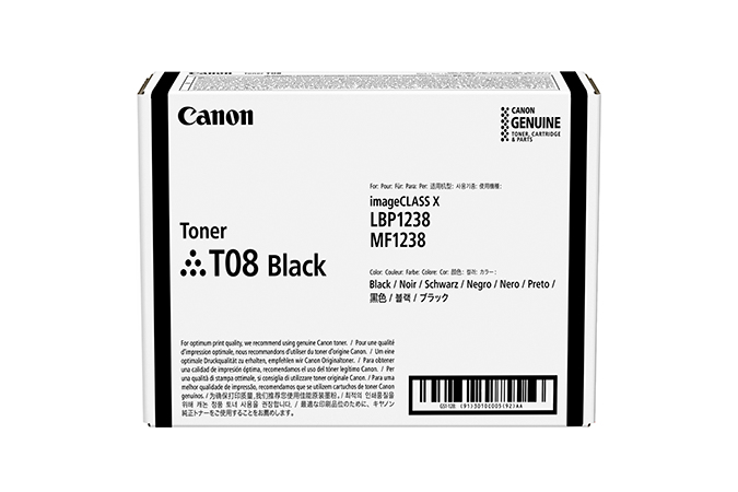 Toner Canon T08 / 3010C006 noir, 11 000 pages