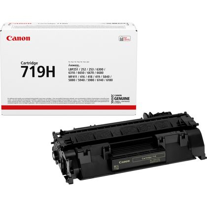 Toner Canon 719 / 3480B012 noir, 6 400 pages