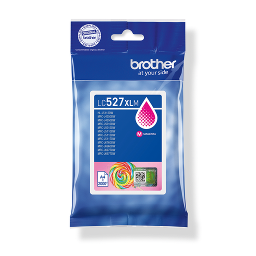 Brother LC-527XLM / LC527XLM magenta ink cartridge XL, 2,000 pages