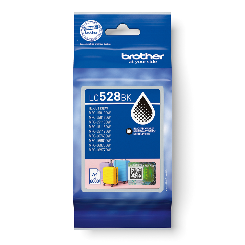Brother LC-528BK / LC528BK black ink cartridge XXL, 6,000 pages