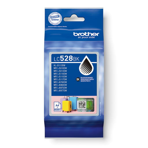 Cartouche d'encre Brother LC-528BK / LC528BK noire XXL, 6 000 pages