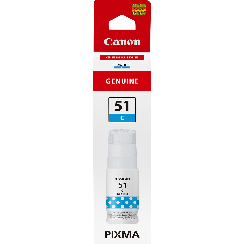 Canon GI-51 / 4546C001 cyan ink bottle, 7,700 pages