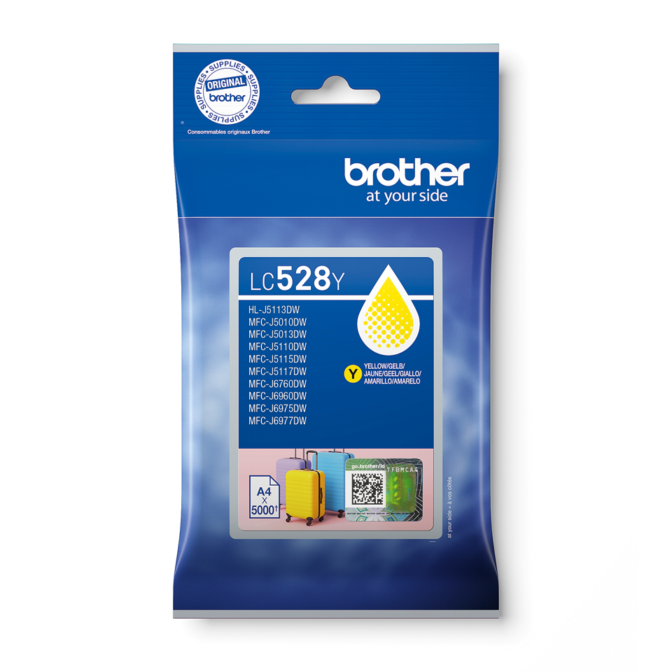Cartouche d'encre Brother LC-528Y / LC528Y jaune XXL, 5 000 pages