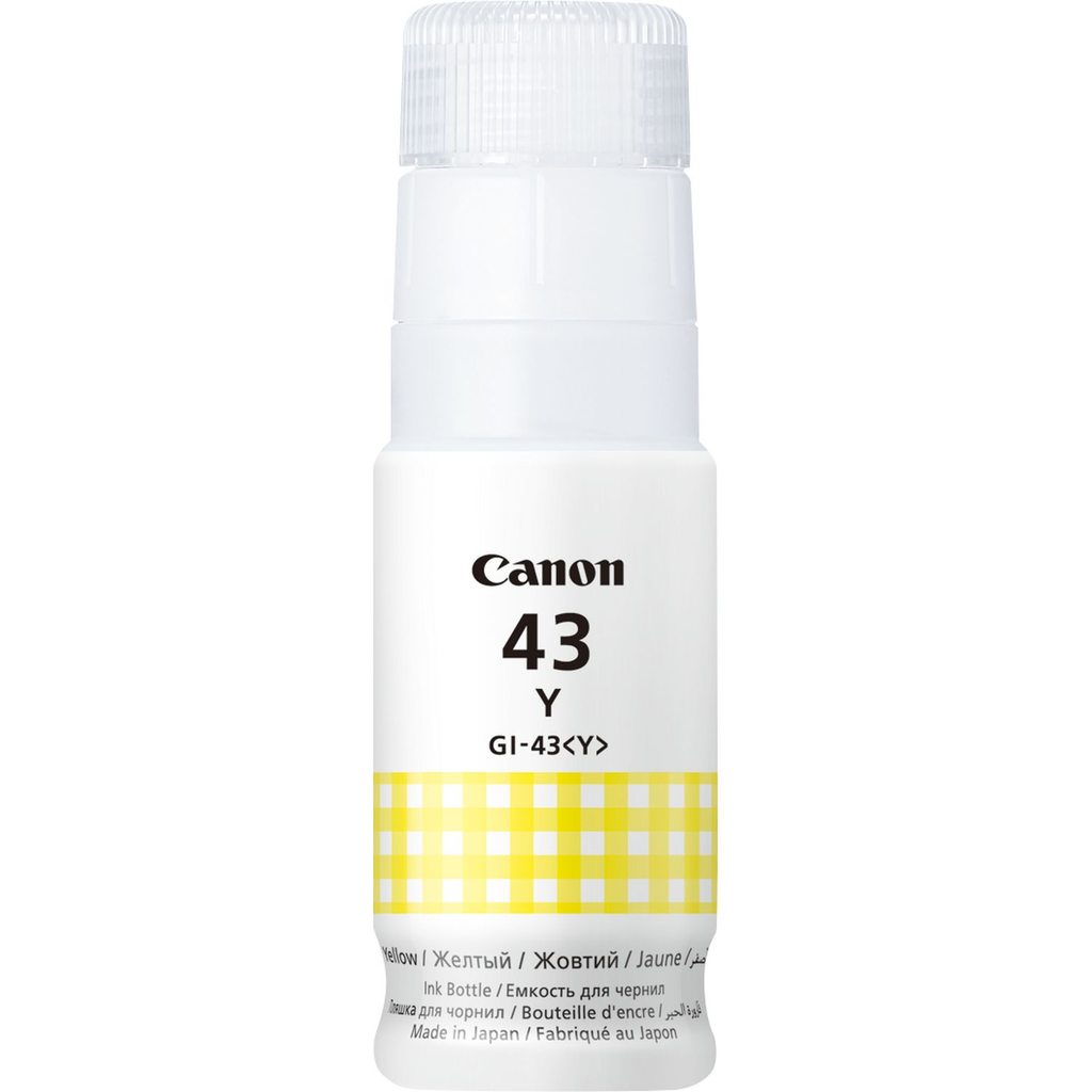 Cartouche d'encre Canon GI-43 / 4689C001 jaune, 60 ml