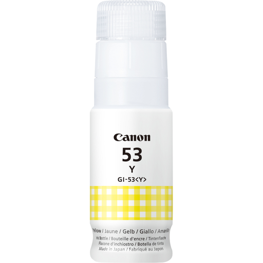 Bouteille d'encre Canon GI-53 / 4690C001 jaune, 60 ml