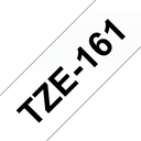 Brother Schriftband laminiert TZe-161 / TZE161, schwarz auf transparent, 36 mm x 8 m