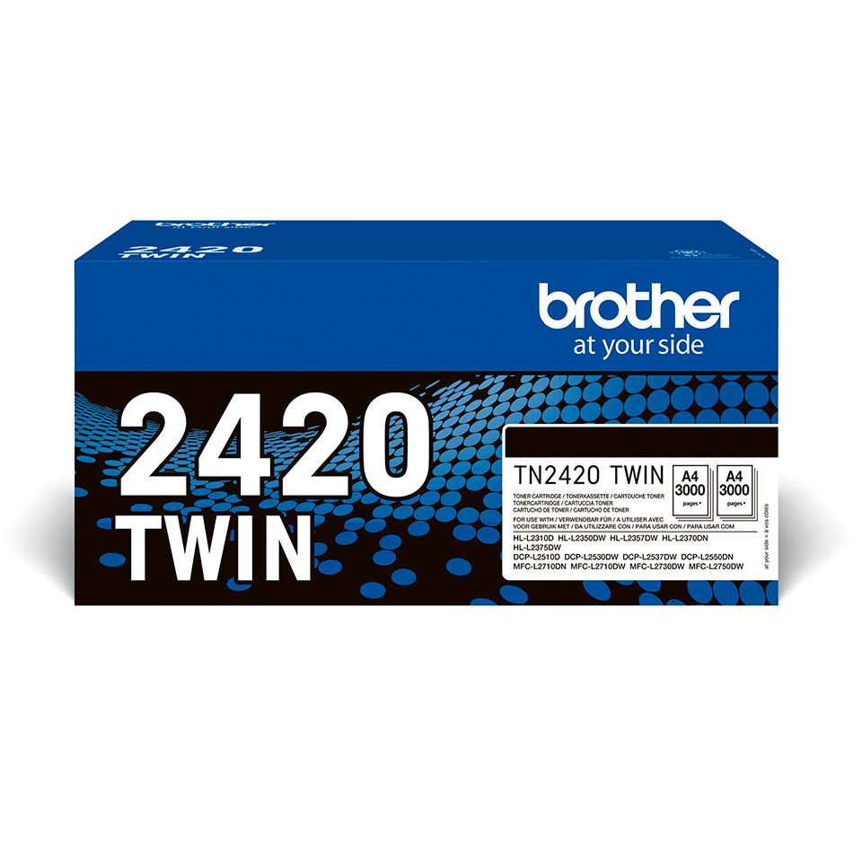 Brother Toner-Doppelpack TN-2420TWIN / TN2420TWIN Schwarz XL, 2 x 3.000 Seiten