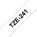 Brother TZe-241 / TZE241 laminated tape, black on white, 18 mm x 8 m