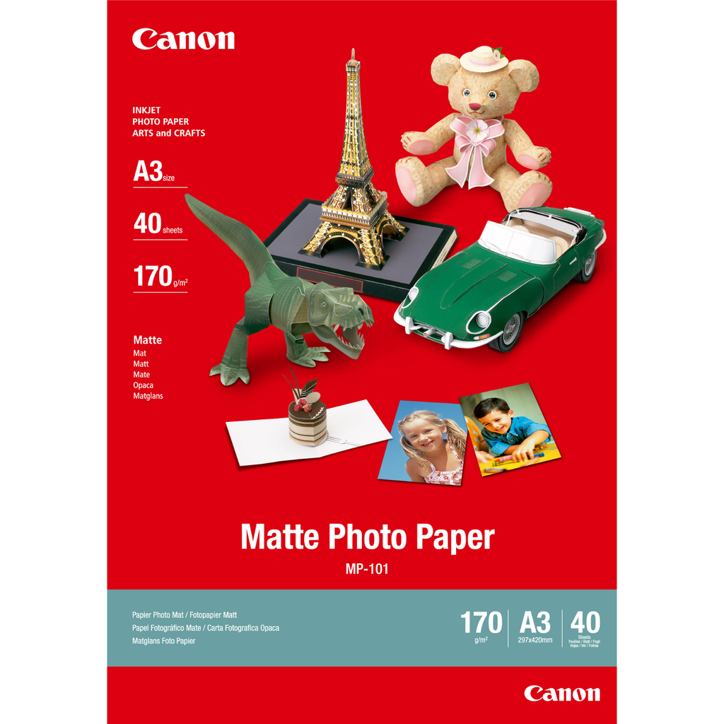 Papier photo Canon MP-101 A3 / 7981A008, A3, 40 feuilles