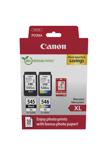 Pack Canon PG-545XL/CL-546XL / 8286B011 4 couleurs XL