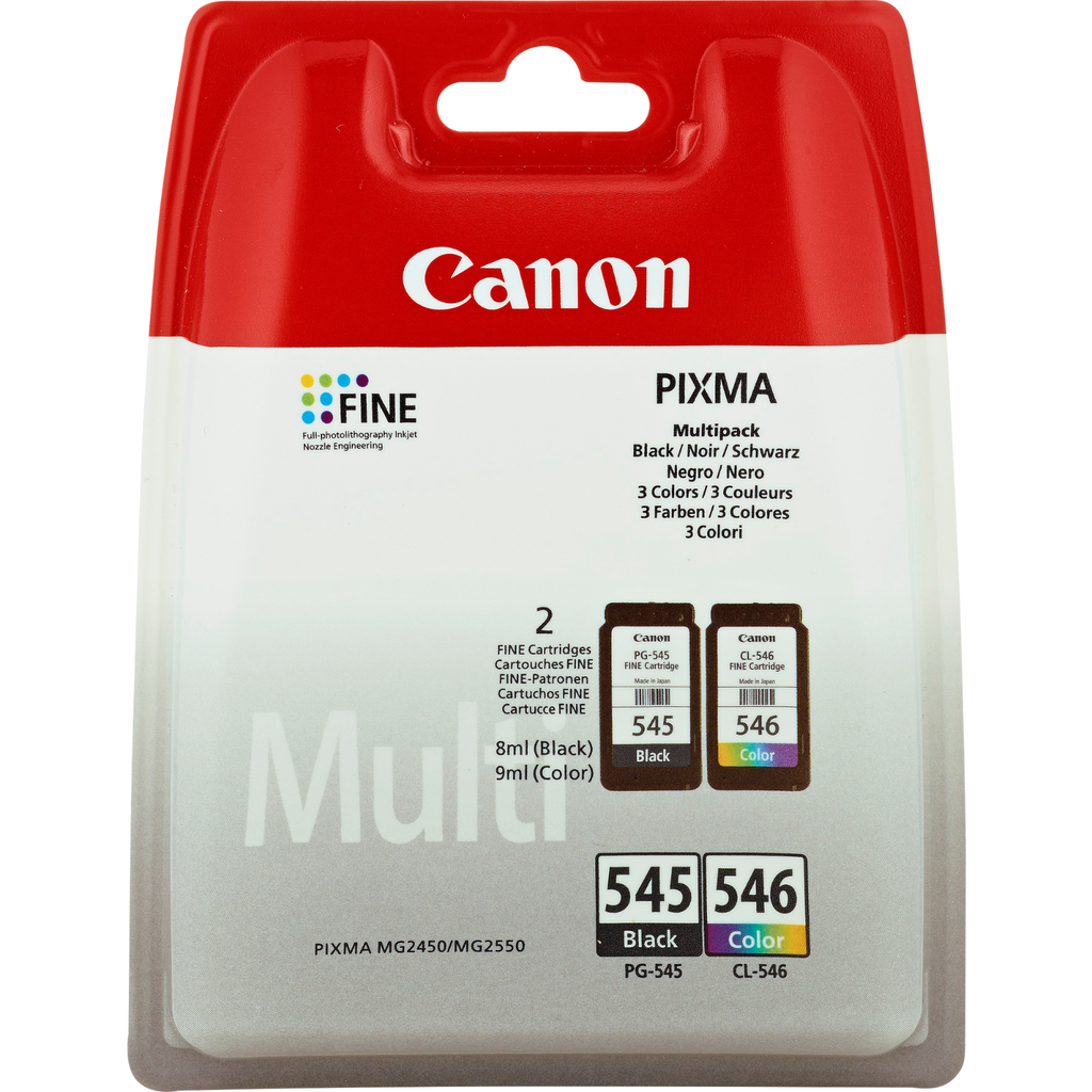Multipack Tintenpatronen Canon PG-545/CL-546 / 8287B005, 4 Farben