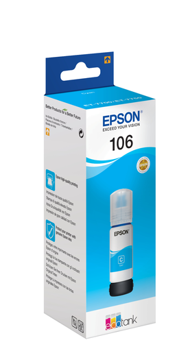 Bouteille d'encre Epson 106 / C13T00R240 cyan, 70 ml