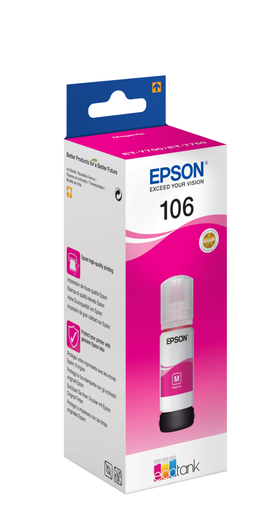 Bouteille d'encre Epson 106 / C13T00R340 magenta, 70 ml
