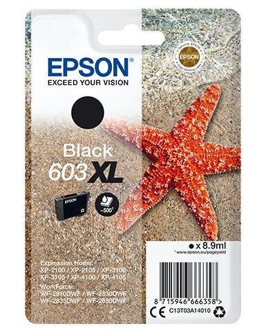 Tintenpatrone Epson 603XL / C13T03A14010 Schwarz XL, 89 ml