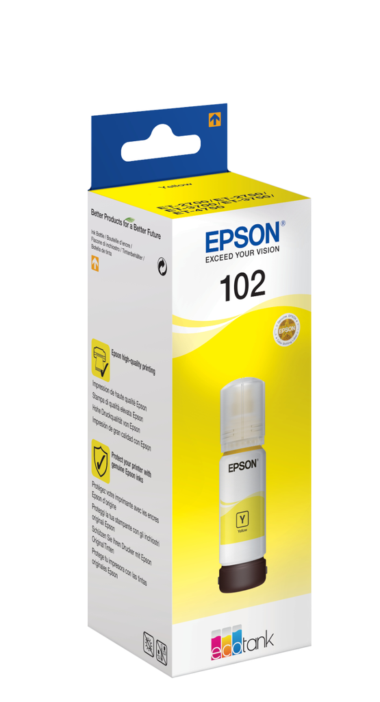 Epson 102 / C13T03R440 yellow ink bottle, 70 ml