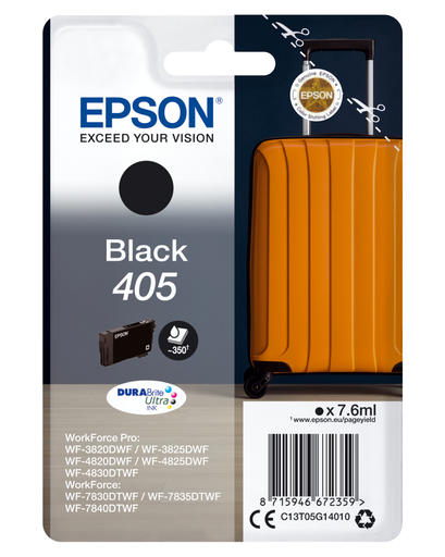 Cartouche d'encre Epson 405 / C13T05G14010 noire, 76 ml
