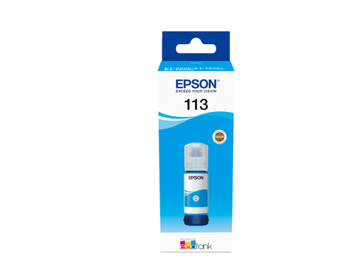 Bouteille d'encre Epson 113 / C13T06B240 cyan, 6 000 pages