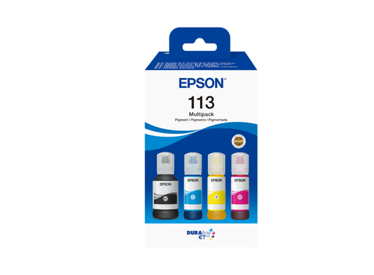 Bouteille d'encre Epson 113 / C13T06B640 4 couleurs, 7 500 pages