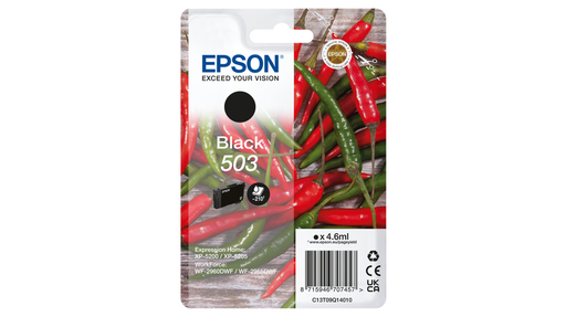 Tintenpatrone Epson 503 / C13T09Q14010 Schwarz, 210 Seiten