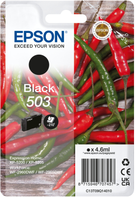 Cartouche d'encre Epson 503 / C13T09Q14020 noire, 46 ml
