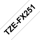 Brother Flexi-Tape TZe-FX251 / TZEFX251, schwarz auf weiß, 24 mm x 8 m