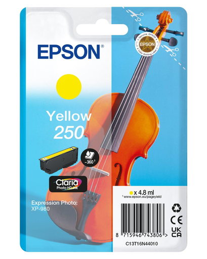 Cartouche d'encre Epson 250 / C13T16N44010 jaune, 48 ml