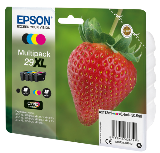 Epson 29XL / C13T29964012 4-color XL ink cartridge, 470 pages
