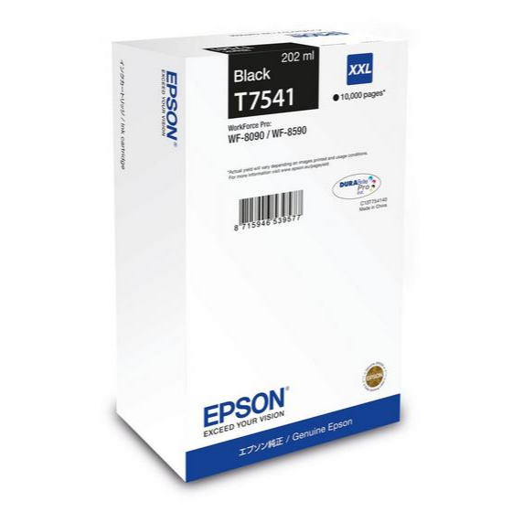 Epson T7541 / C13T75414N black XXL ink cartridge, 10,000 pages