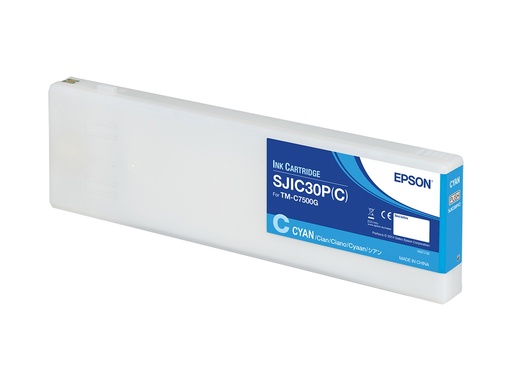 Tintenpatrone Epson SJIC30P(C) / C33S020640 Cyan, 2943 ml