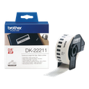 Brother DK-22211 / DK22211 continuous film roll, black on white, 29 mm x 15.24 m