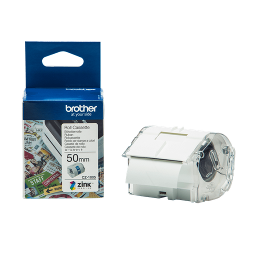 Rouleau d'étiquettes couleur Brother CZ-1005 / CZ1005, 50 mm x 5 m
