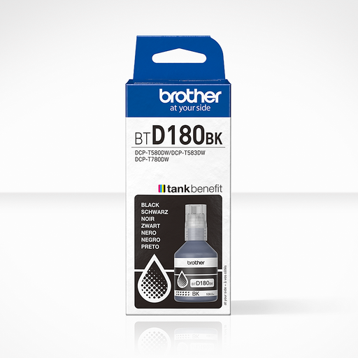 Brother Tintenflasche BT-D180BK / BTD180BK Schwarz, 7.500 Seiten