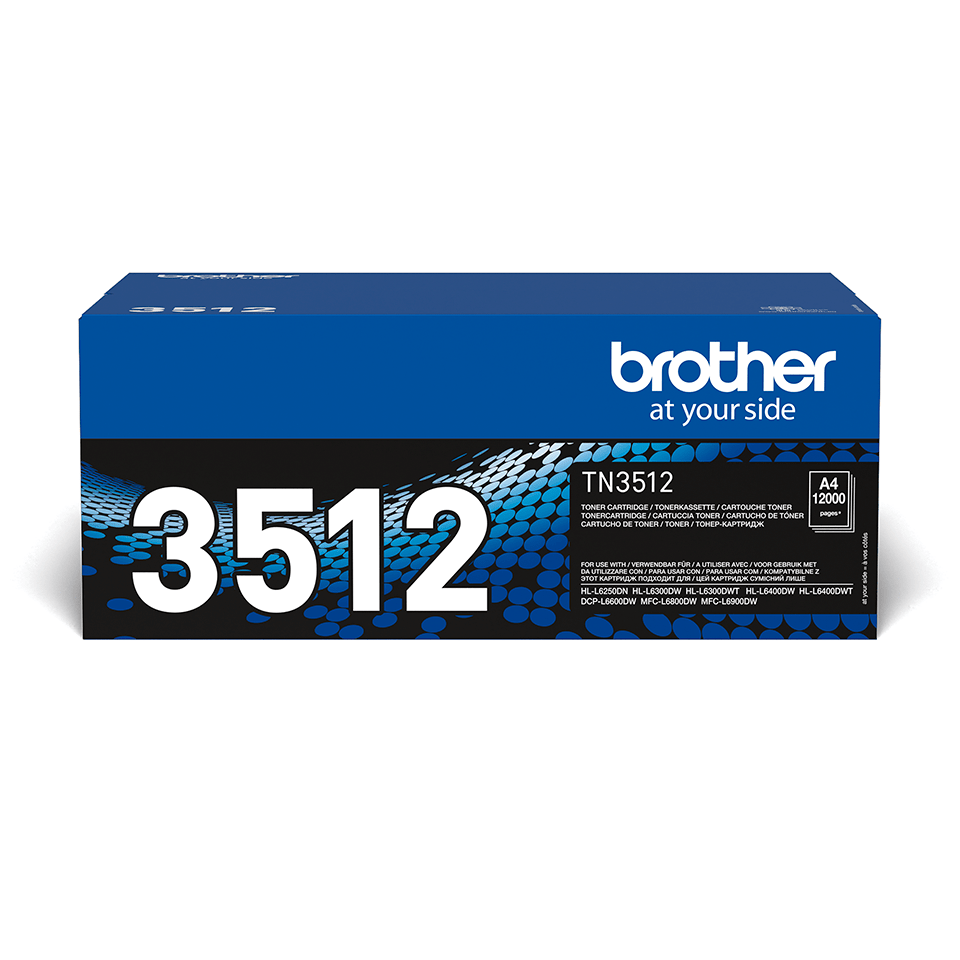 Brother Toner TN-3512 / TN3512 Schwarz XXL, 12.000 Seiten