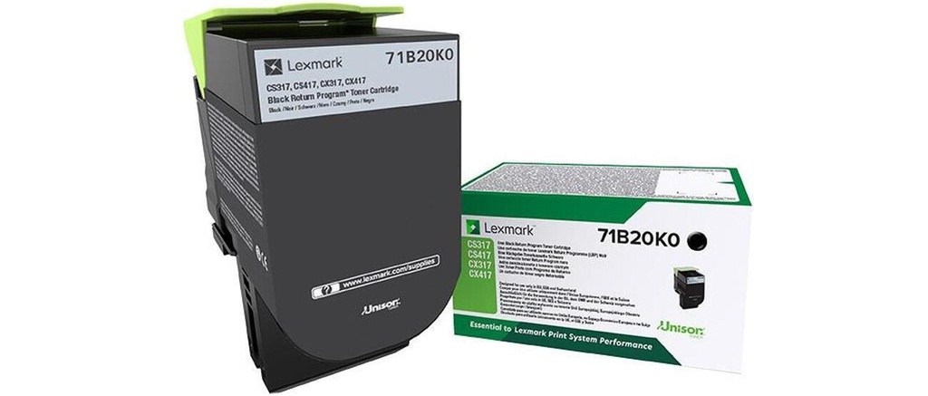 Toner Lexmark 71B20K0 noir