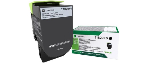 Toner Lexmark 71B20K0 noir