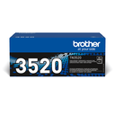 Brother Toner TN-3520 / TN3520 Schwarz ultrahohe Reichweite, 20.000 Seiten