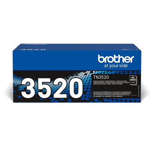 Brother Toner TN-3520 / TN3520 Schwarz ultrahohe Reichweite, 20.000 Seiten