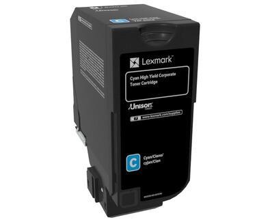 Toner Lexmark 74C2HCE cyan XXL