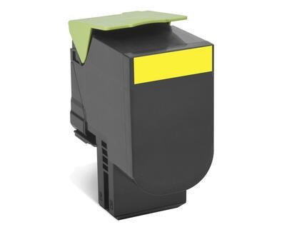 Toner Lexmark 802SY / 80C2SY0 jaune XL, 2 000 pages
