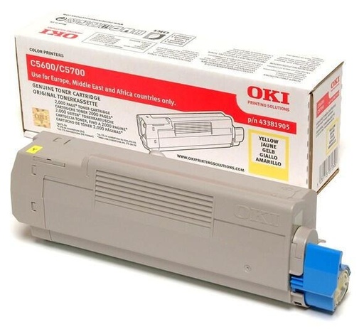 Toner OKI 43381905 jaune