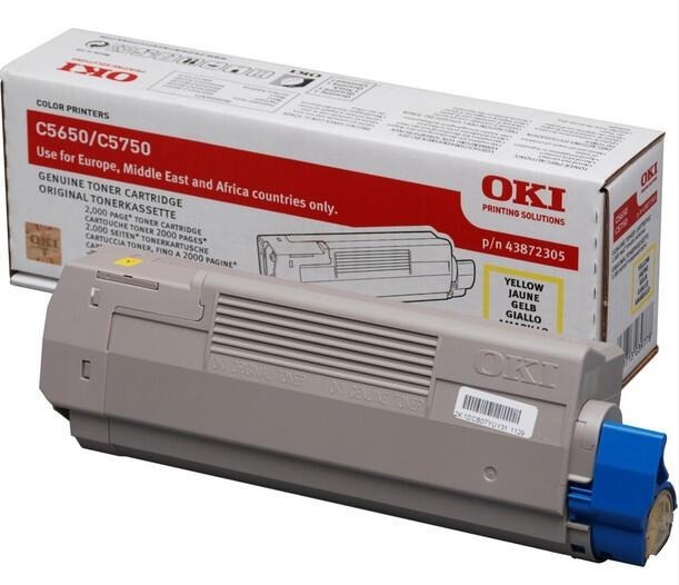 Toner OKI 43872305 Gelb, 2.000 Seiten