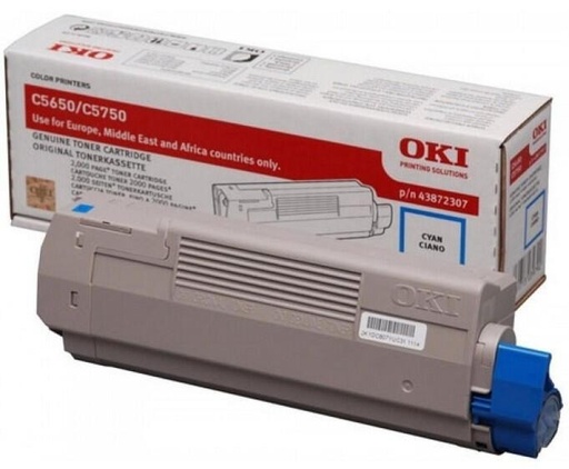 Toner OKI 43872307 cyan, 2 000 pages