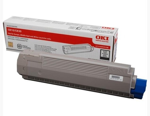 Toner OKI 44059108 noir, 8 000 pages
