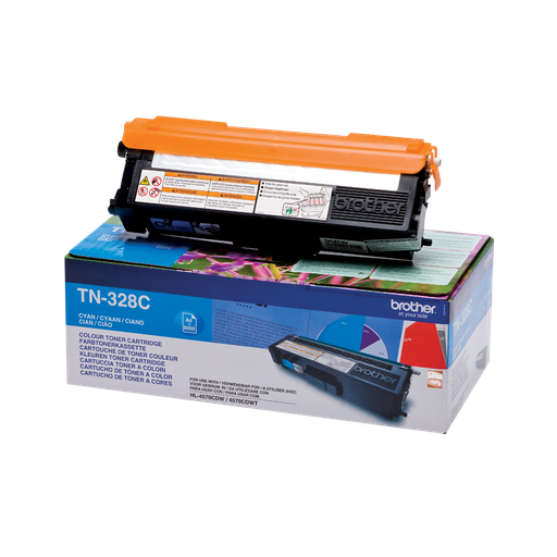 Toner Brother TN-328C / TN328C cyan XXL, 6 000 pages