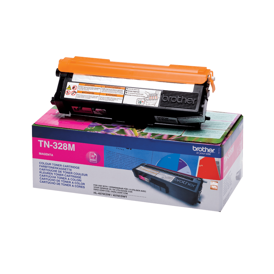 Brother TN-328M / TN328M magenta toner XXL, 6,000 pages